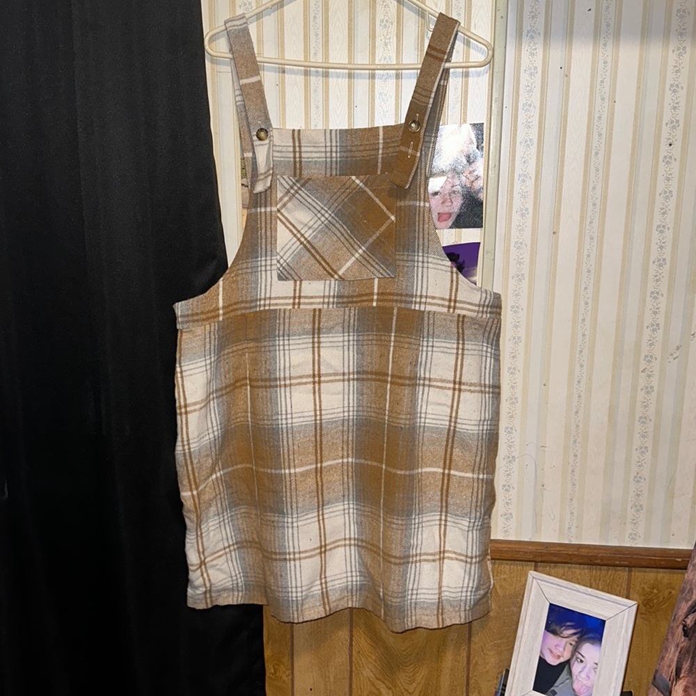 SHEIN overall mini dress